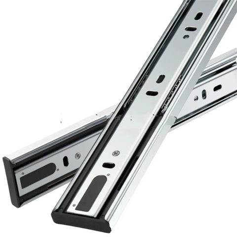 Heavy Duty Full Extension Drawer Slides Side Mount 12 to 40 Inch Adjustable Glides With Detachable Quick Release Latches