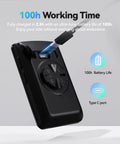 Wireless GPS Bike Computer With ANT Plus And Bluetooth Two Point Eight Inch LCD Screen IP67 Waterproof Auto Backlight And One Hundred Plus Hours Battery Endurance Ideal For Road And Mountain Cycling shown with USB-C charging port