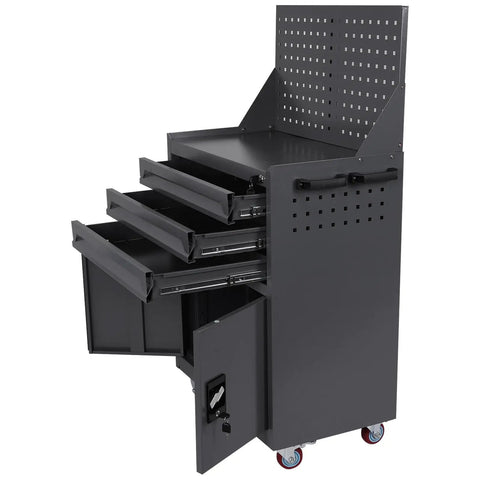 Heavy Duty Rolling Tool Chest On Wheels With Locking Drawers And Soft Liners Rustproof Steel Cabinet For Garage Workshop And Warehouse Tough As Nails Tool Storage With Easy Glide Wheels And Secure Locking System, open