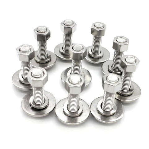 1/4-20 stainless hex bolt kit with nuts and washers