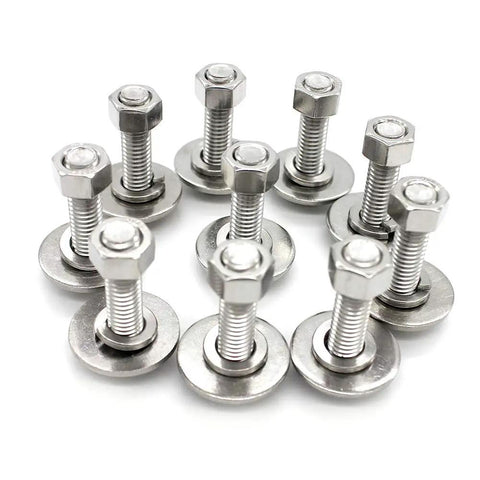 Heavy Duty Stainless Steel 5/16-18 Hex Head Screws Bolts Kit 1-1/2 Inch With Nuts Fender Washers and Spring Lock Washers