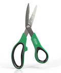 8 Inch All Purpose Steel Garden Utility Shears With Serrated Blades And Comfortable Grip For Easy Pruning Of Plants Flowers And Herbs Carbon Steel Construction Built To Last In The Yard