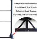 Heavy Duty Mobile Wire Coil Storage Organizer Rolling Cart With Thick Steel Frame Triangular Support for stability in workspaces.
