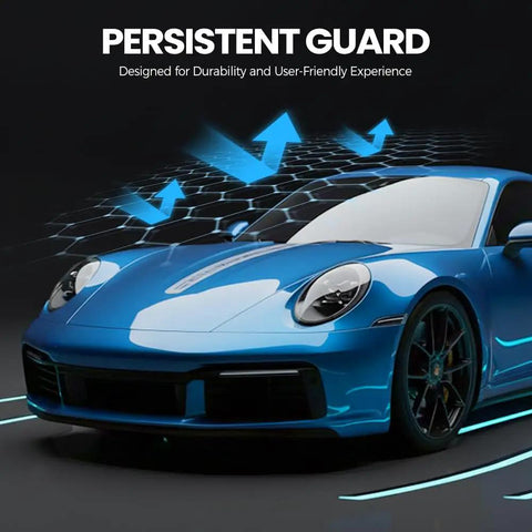 Blue sports car demonstrating Car Scratch Remover Pen New Upgrade 2026 Easy To Use Touch Up Pen For Cars Portable Auto Paint Repair effect