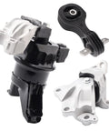 Set Of 3 Engine Motor Mount And Transmission Mount Kit For 2012 Through 2015 Civic 1.8L Coupe And Sedan Replacement Front Motor Mount And Rear Torque Strut Mount With A65048 A65021 A65087 50890TR0A81 50850TR6A81 50820TR0A81 in silver and black finish