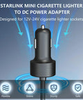 Ready To Roll Smooth Plug And Play 3 Meter Vehicle Power Cable Built For Mini Satellite Internet Units 12 Volt Cigarette Lighter Adapter with DC power adapter.