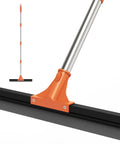 All Purpose 18 Inch Heavy Duty Floor Squeegee With Wear Resistant Rubber Blade And 62 Inch Long Stainless Steel Handle For Concrete Garage Tiles Deck Shower Glass And Window Cleaning