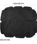 Black Rugged 2-Seat Swing Canopy Replacement For Outdoor Patio Garden, Waterproof 210D Oxford Fabric, 55.9 x 47.2 Inches