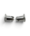 Premium Quarter Turn Quick Release Dzus Toggle Fasteners featuring heavy duty aluminum buttons and dimpled steel tab plates.