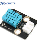 Three Pack DHT11 Temperature And Humidity Sensor Module For Arduino 3.3V To 5V Digital Sensor With Wires Humidity 5 To 95 Percent And Temperature 0 To 50 C DIY Friendly Electronics Kit For Easy Projects; blue DHT11 board with 3-pin connector
