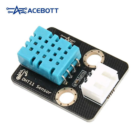 Three Pack DHT11 Temperature And Humidity Sensor Module For Arduino 3.3V To 5V Digital Sensor With Wires Humidity 5 To 95 Percent And Temperature 0 To 50 C DIY Friendly Electronics Kit For Easy Projects; blue DHT11 board with 3-pin connector