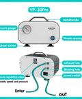 Portable Oil Free Diaphragm Vacuum Pump For Filtration With Adjustable Pressure And Fast 20 Lpm Airflow, A Lab Workhorse