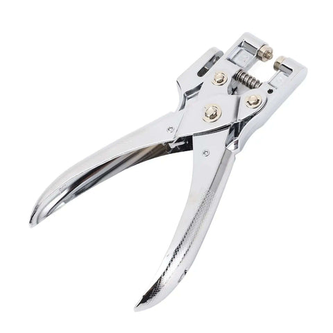 Beefy Single Hole Puncher For Paper Crafts And Office Use Handheld Punching Tool With 5mm Die Sturdy Metal Construction Rustproof