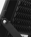 Close-up of the mounting bracket and cooling fins of the Led Flood Light, 10000Lm Waterproof Ip66, 3.5Cm Ultra-Thin Outdoor Sup.