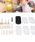 Pro Level Microfiber Paint Roller Set With Beefy Frame And Spill Tray Including Five Mega Grip Rollers And Three Soft Touch Brushes for DIY painting tools