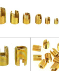 50 Piece Slotted Self Tapping Screw Thread Repair Kit Made From Tough Carbon Steel For Bold Auto And Bike Fix It Yourself Gear That Gets The Job Done Fast brass thread inserts in mixed sizes