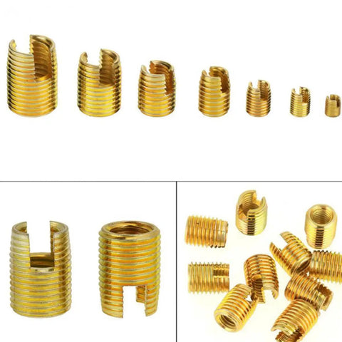 50 Piece Slotted Self Tapping Screw Thread Repair Kit Made From Tough Carbon Steel For Bold Auto And Bike Fix It Yourself Gear That Gets The Job Done Fast brass thread inserts in mixed sizes