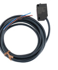 Machine Vision Sensor E3Z-D81 30-100mm Diffuse Reflection Photoelectric Switch With Light/Dark PNP Output, 10-30VDC Infrared Sensor For Industrial Automation And Pro Grade Quality Control, black wired unit