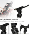 Top Shelf Motorcycle Clutch Brake Lever Perch 7/8 Inch Aluminum close-up with mirror mount, ideal for motocross use.