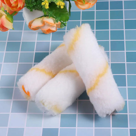 30 Piece Mini Foam Paint Roller Sleeve Refill Set For Interior Walls Doors And Baseboards High Density Texture promises soft textured application.