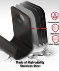 Hidden Deck Start Clips For Grooved Composite Decking With Hidden Fasteners And Decking Screws 36 Pack Black