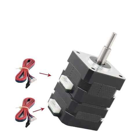 Beefy Hybrid 42 Stepper Motor With Double Layer Stacked Design For High Torque And Precise Motion Control A Micro Stepper With Cables