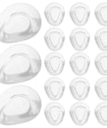 Push In Silicone Nose Pads For Glasses 50 Pack Non Slip Waterdrop Cushions Transparent Anti Sweat Replacement Inserts, soft silicone pads