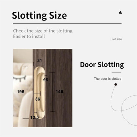 Rugged Stainless Steel Hidden Hinges With Smooth Operator Hydraulic Action For Silent Closing On Kitchen Cabinets And Heavy Doors Showcasing A Clean Finish With Zero Exposed Screw Heads, showing slotted size for installation.