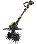Beefed Up Cordless Tiller Cultivator For DeWalt 20V Max Batteries, 9 Inch Tilling Width And 7 Inch Depth, 360 RPM Rototiller
