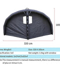 Inflatable Foil Wing Kite For Wind Wing Foiling 4m2 Ride Ready Surf Wing With Window Design Durable Polyester TPU Build