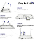 Assembly instructions for Sturdy 4 Foot Portable Folding Table That Folds In Half, Heavy Duty Plastic Utility Desk.