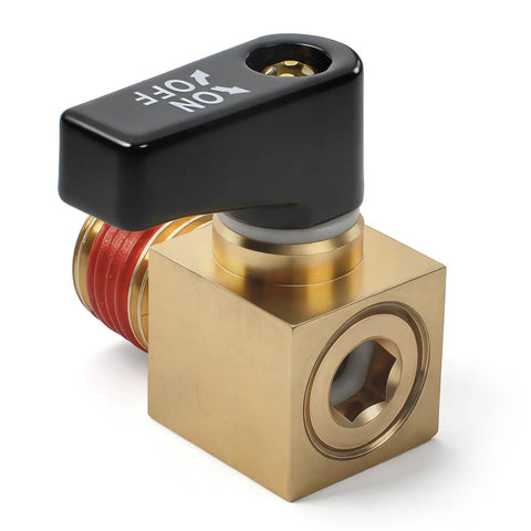 Universal Air Compressor Drain Valve Replacement For Dewalt Bostitch And Porter Cable, brass valve close-up with handle