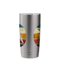 Hang Gliding Retro Flying Vintage Hang Glider Stainless Steel Insulated Tumbler with colorful retro design for sky riders