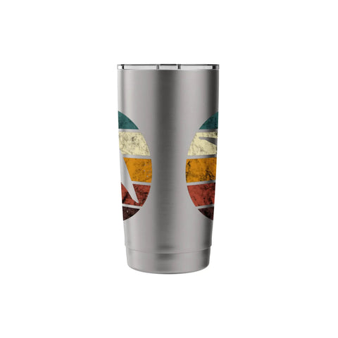 Hang Gliding Retro Flying Vintage Hang Glider Stainless Steel Insulated Tumbler with colorful retro design for sky riders