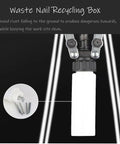 Heavy Duty 17 Inch Pop Rivet Gun With Extended Length High Hardness Alloy Build Rust Resistant Mandrel Collection Bottle Pro Grade Rivet Tool shown with mandrel collection bottle attachment