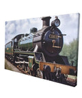 Steam Locomotive Train Canvas Wall Art 12 By 18 Inches Dope Living Room Decor Hanging Print For Bedroom Office Bathroom