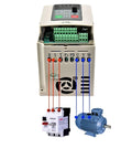 Beefy 0.4 To 2.2KW Variable Frequency Drive VFD Inverter With Speed Vector Control For 3 Phase Motors 0 To 999.99 Hz Output 380VAC 1.5KW Version ZA D12 For Industrial Use, open wiring terminals