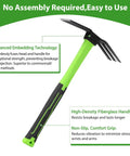 15 Inch Garden Hoe With Non Slip Ergonomic Handle Durable Carbon Steel Weeding Tool For Flower Beds And Yard Work Long Lasting