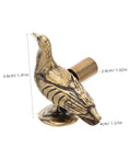 Brass Dove Cabinet Pulls Set Two Pack Smooth Safe Touch DIY Installation Vintage Peaceful Design Decorative Drawer Handles