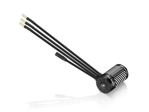 EZRun 3665 SD G3 Brushless Motor 3200KV For RC Cars With Waterproof Sensored Cable Interface And Temperature Protection shown in black