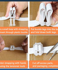 Heavy Duty Hand Grade Polypropylene Strapping Coil Delivering Knockout 130 Pound Break Strength And Three Twenty Eight Feet Of Smooth White Strapping With One Hundred Snap Buckles For Seamless Cargo Securing step-by-step installation guide.