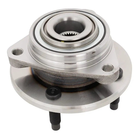 Pontiac G5 Front Wheel Hub Assembly Driver Or Passenger Side 4 Stud Ball Bearing 33 Spline 4 By 3.94 In Bolt Pattern Replacement For 22701520 Direct Fit