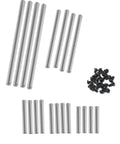 Heavy Duty RC 8940X Suspension Pin Set Upgrade In Hardened Steel Complete Kit with mixed pin sizes and extra pins visible