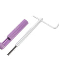Lightweight Zinc Alloy Thread Repair Tool Kit With Helicoil Inserts for car maintenance, showing screwdriver and handle detail.