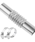 Durable Stainless Steel Exhaust Connector Kit With Elbow And Straight Pipe