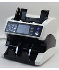 Heavy Duty Touch Screen Money Counter Machine Featuring Automatic Currency Sorting And High Speed Counterfeit Scanner for quick bill counting.