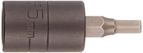 3/8 In Drive Metric Impact Hex Bit Socket 5mm Heavy Duty Automotive Repair Tool Durable Steel Construction
