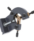 Built Tough Metal Wood Lathe Steady Rest Adjustable Mini Lathe Stabilizer in gray, featuring aluminum and copper construction for support.