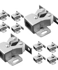 Stainless Steel Ball Latch Cabinet Door Catch Set With Double Roller Springs For Secure Hold And Effortless No Fuss Opening 15 Piece
