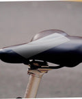 Bike seat with Self Adhesive Scooter Seat Patch For Leather Repair And Furniture Repair Sticker Water Resistant Quick Fix applied